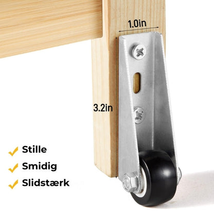 SilkEase™ Smidige Hjul til Møbler & Skydedøre – 2 stk. | Lydløse Skydedørshjul