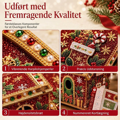 OmniLiving™ 3D DIY Perlemaleri til Jul | Funklende Diamantkunst & Juledekoration