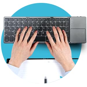SilkEase™ Sammenfoldeligt Trådløst Bluetooth Tastatur | Universelt & Bærbart Minitastatur