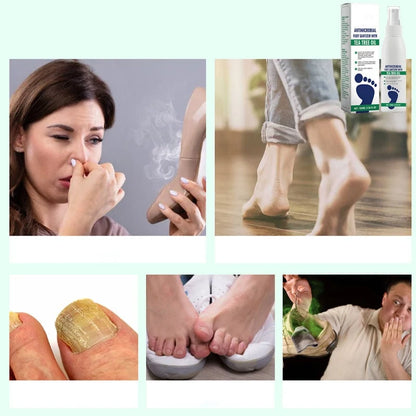SilkEase™ Antibakteriel Fodspray | Dybdefugtende Pleje Mod Odør & Revnede Hæle