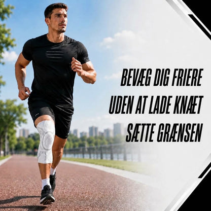 OmniLiving™ Justerbar Knæbandage med Præcisionsknap | Professionel Knæstøtte & Genoptræning