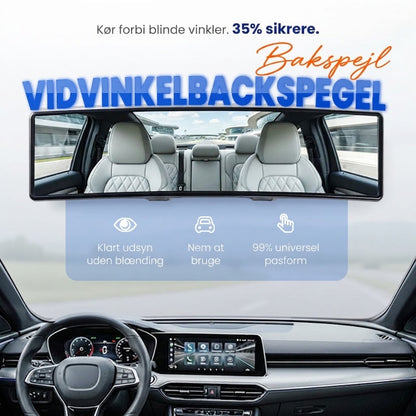 SilkEase™ Vidvinkel Buet Bakspejl til Bil | Panorama Bakspejl mod Blinde Vinkler