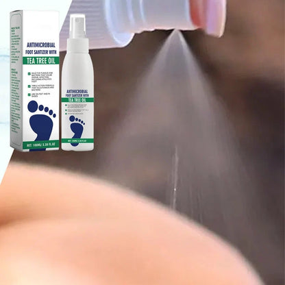 SilkEase™ Antibakteriel Fodspray | Dybdefugtende Pleje Mod Odør & Revnede Hæle