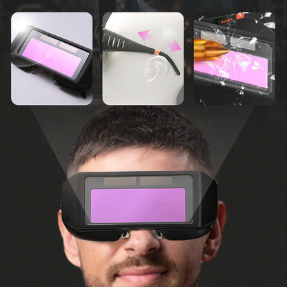 SilkEase™ Automatisk Svejsebrille med Solcelle | Blændfri Auto-Darkening Beskyttelsesbrille