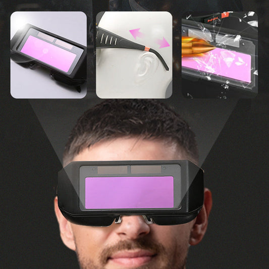 SilkEase™ Automatisk Svejsebrille med Solcelle | Blændfri Auto-Darkening Beskyttelsesbrille