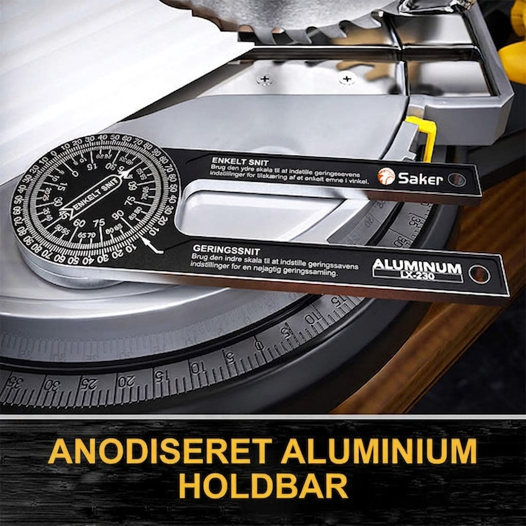 ProShield™ Præcisions Vinkelmåler | Digital Vinkelmåler & Lineal til Træarbejde & DIY