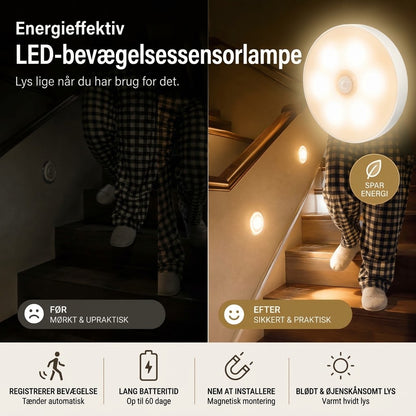 OmniLiving™ Energibesparende LED-Lys med Bevægelsessensor | Genopladelig & Magnetisk