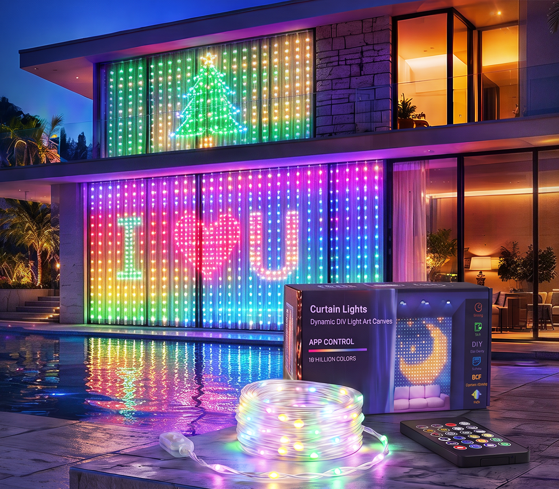 VaraLiving™ LED Julelys DIY Stemningsbelysning – Fleksibel Juledekoration til Juletræ og Hjemmehygge