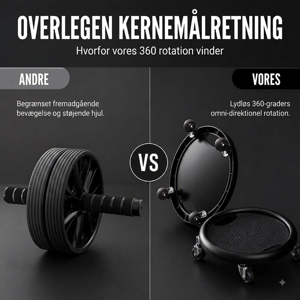 SilkEase™ Mavehjul med Knæpude | Effektiv Mave- & Kernetræning