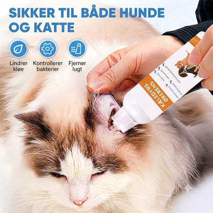 Ørerens til Hunde og Katte | Skånsom & Effektiv Ørepleje