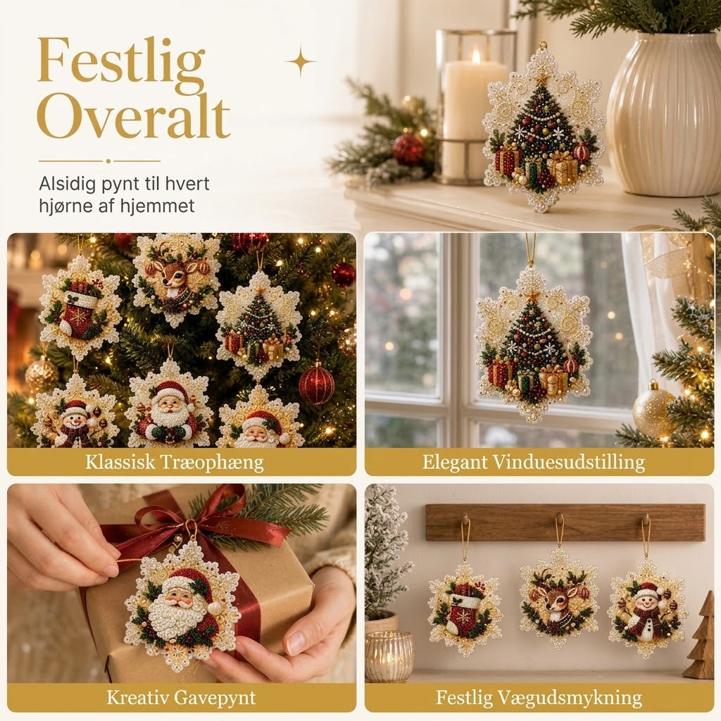 OmniLiving™ DIY Julepynt & Malersæt | Kreativt Ophæng til Juletræet