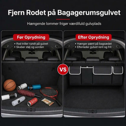 OmniLiving™ Hængende Bagagerumsarrangør til Bil | Slidstærkt Oxford Stof