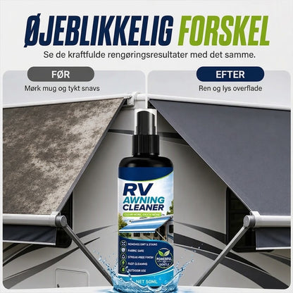 ProShield™ Kraftfuld Markiserens Spray til Campingvogn | Effektiv mod Skimmel & Snavs