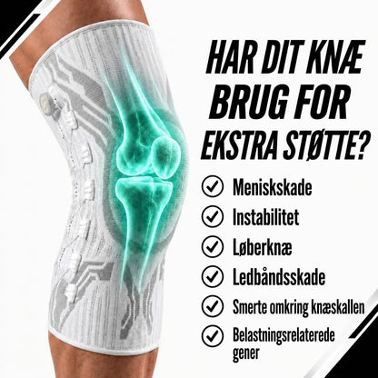OmniLiving™ Justerbar Knæbandage med Præcisionsknap | Professionel Knæstøtte & Genoptræning