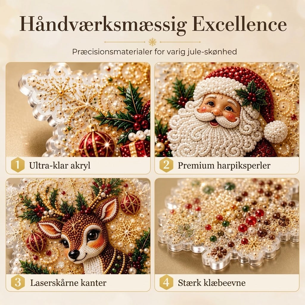 OmniLiving™ DIY Julepynt & Malersæt | Kreativt Ophæng til Juletræet