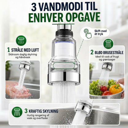 OmniLiving™ Universal Vandhanefilter til Køkken & Badeværelse