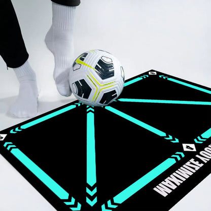 NovaPulse™ Fodbold Træningsmåtte til Alle Niveauer | Skridsikker & Støjsvag Agility Måtte