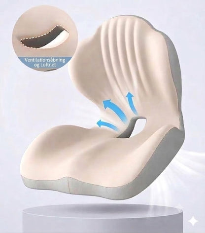 Ergonomisk Siddepude i Memory Skum | Mod Rygsmerter