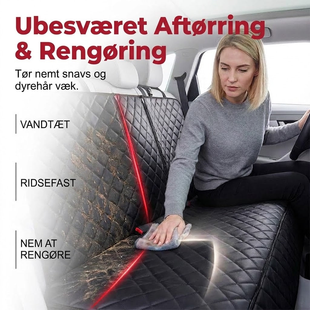 NovaPulse™ Sammenklappeligt Hundesæde til Bil | Vandtæt & Sikker Autostol til Hunde