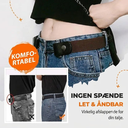 [KØB 1 FÅ 1 GRATIS] GlideFlex™ Spændeløst Usynligt Elastisk Bælte | Komfortabelt Bælte Uden Spænde