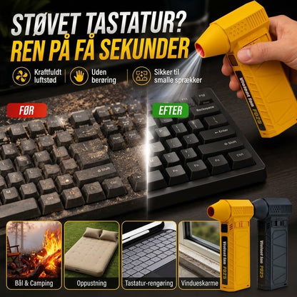FISHING™ Bærbar Håndholdt Turbo Blæser | Kraftig Luftblæser til Rengøring & Bildekning