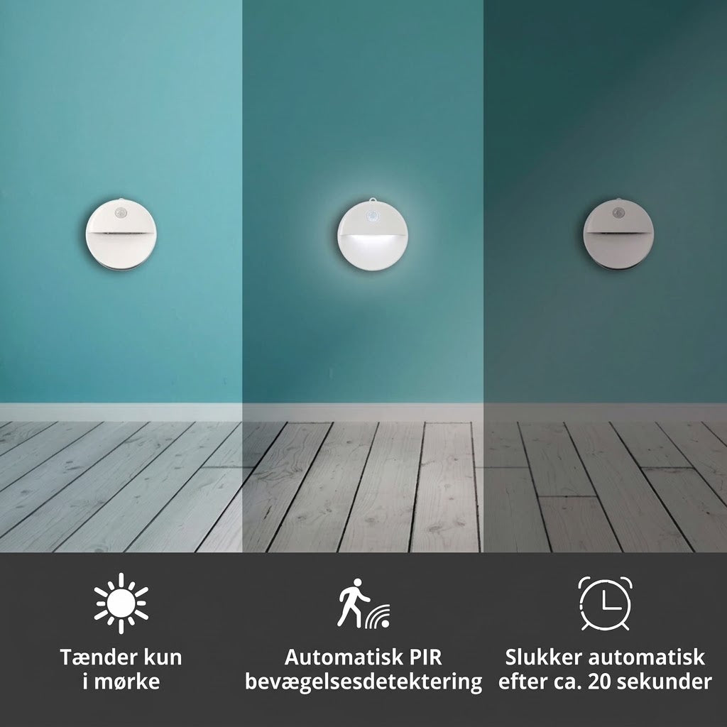 OmniLiving™ Energibesparende LED-Lys med Bevægelsessensor | Genopladelig & Magnetisk