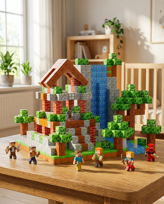 PixelBuild™ Magnetiske Byggeklodser | Kreativt & Lærerigt Legetøj til Børn