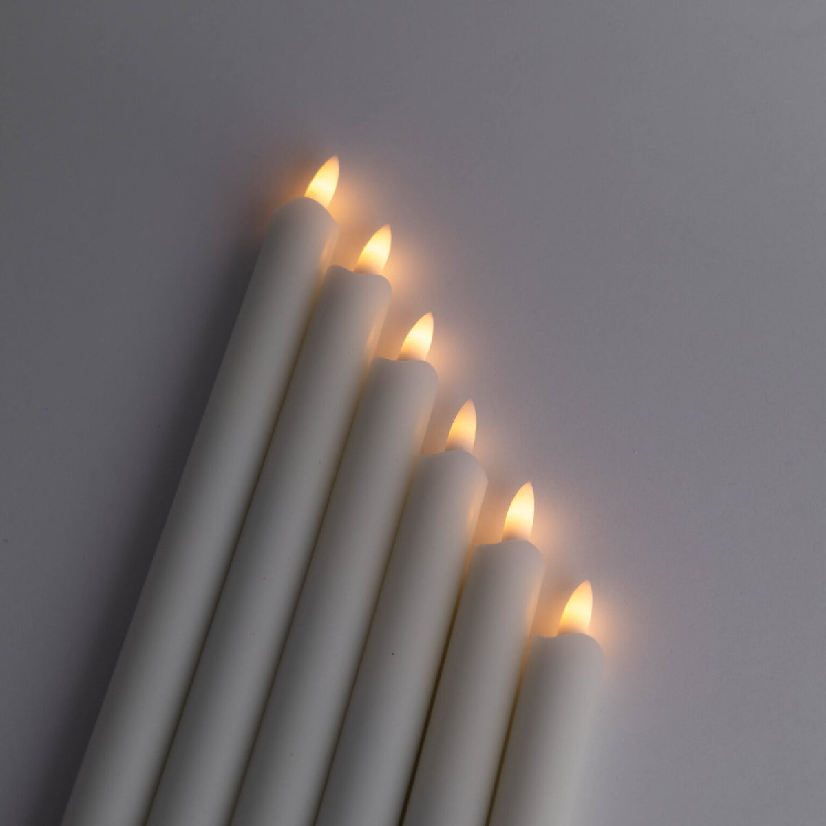 OmniLiving™ Smart Lysstyret LED Stearinlys med Timer | Flammeløse Levende Lys