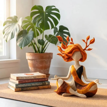 OmniLiving™ Fredfyldt Meditationsfigur | Zen Indretning & Roligt Sind til Hjemmet