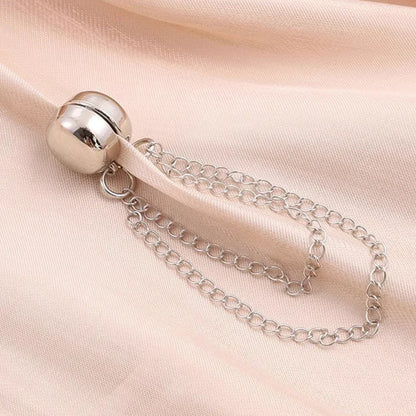 VaraLiving™ Elegant Kædebroche til Tøj | Anti-blottet Knap & Taljebælte til Skjorter