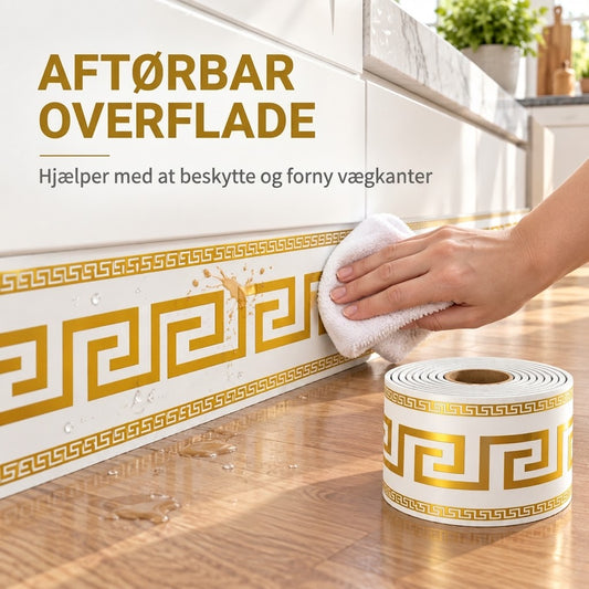 VaraLiving™ Selvhæftende Kantlister og Vægdekoration – Nem Montering og Slidstærkt PVC til Alle Rum