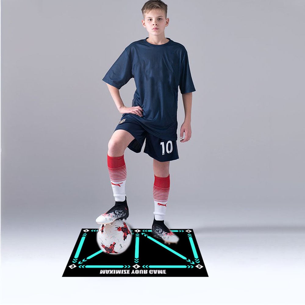 NovaPulse™ Fodbold Træningsmåtte til Alle Niveauer | Skridsikker & Støjsvag Agility Måtte