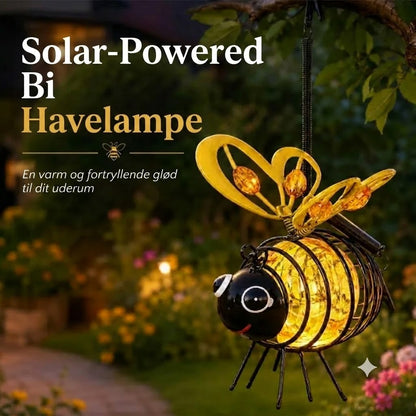 Hængende Solcellelampe med Bier | Hyggelig Havebelysning