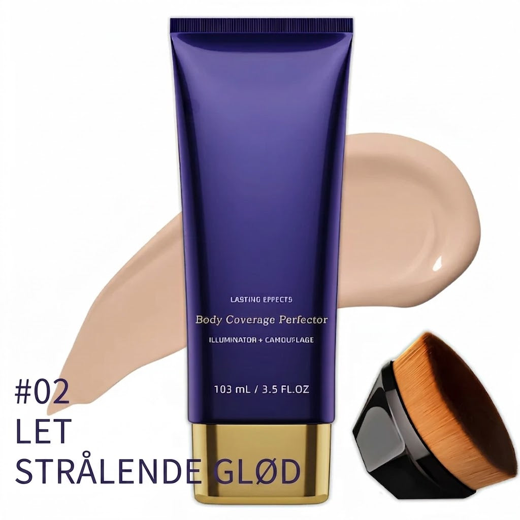PureVal™ Full Cover Kropsconcealer med Børste | Vandtæt & Langtidsholdbar