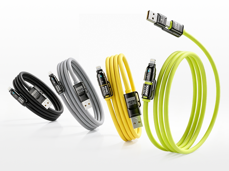 FISHING™ 240W Multi-Opladningskabel | USB-C & Lightning Universal