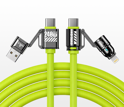 FISHING™ 240W Multi-Opladningskabel | USB-C & Lightning Universal