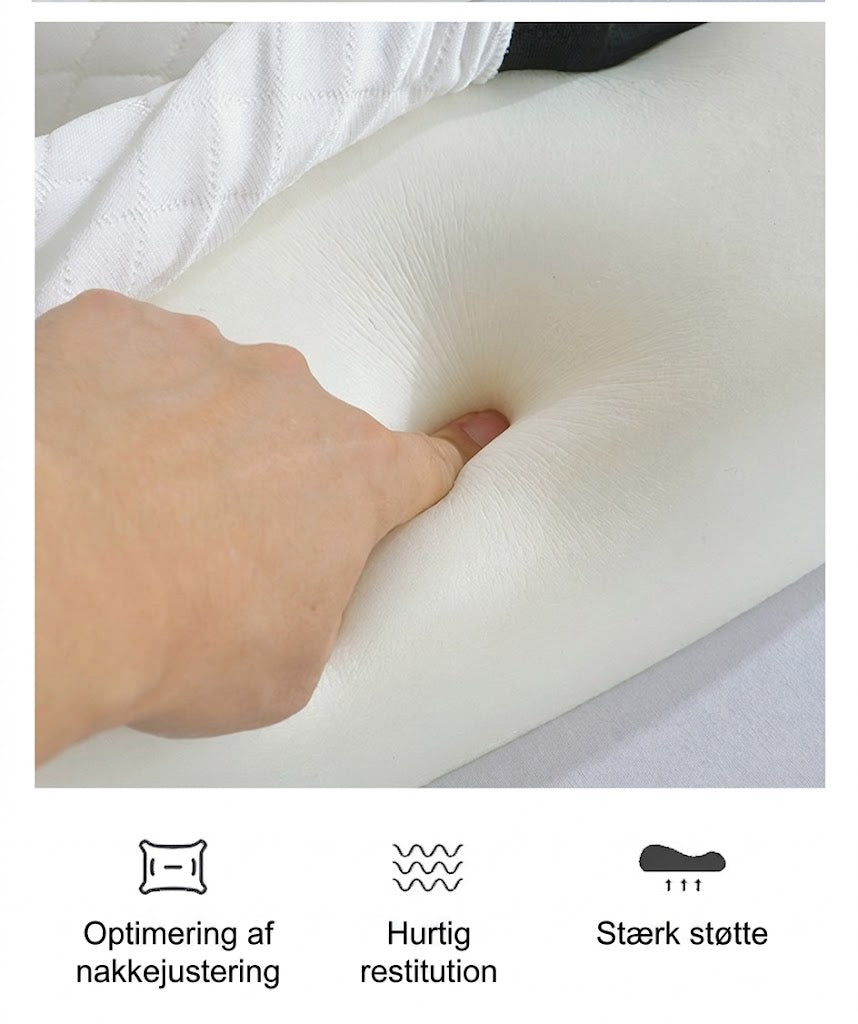 AuraRest™ Ergonomisk Nakkepude Mod Nakke- og Rygsmerter | Cervikal Støttepude til Bedre Søvn