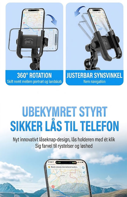 Hurtiglås Mobilholder til Cykel & Motorcykel | Sikker, Stabil & Perfekt til Navigation