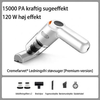 Kraftfuld Ledningsfri Bilstøvsuger | Kompakt & Høj Sugeevne