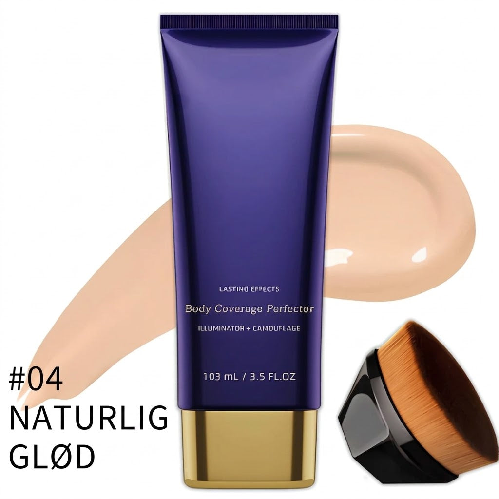 PureVal™ Full Cover Kropsconcealer med Børste | Vandtæt & Langtidsholdbar