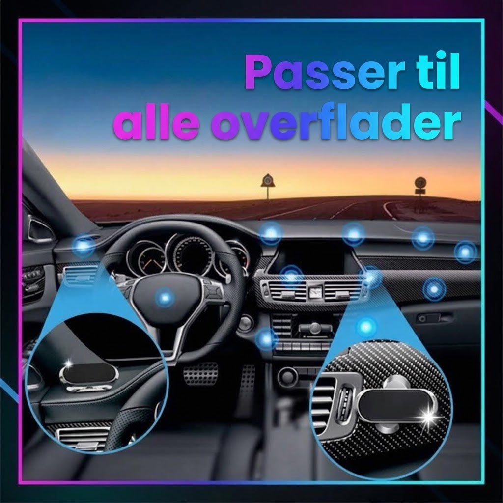 NovaPulse™ Fleksibel Magnetisk Bilholder | Ultra-Robust & Ekstra Stærk Magnet