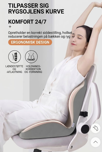 Ergonomisk Siddepude i Memory Skum | Mod Rygsmerter