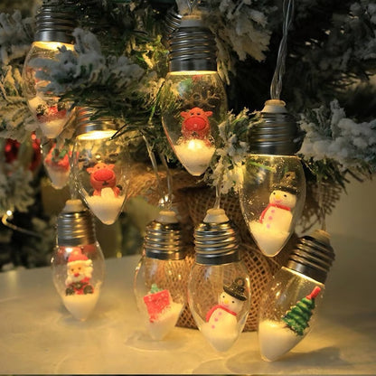 VaraLiving™ Jule LED Pære Lyskæde – Hyggelig Julebelysning til Juletræ, Vindue og Udendørs Have