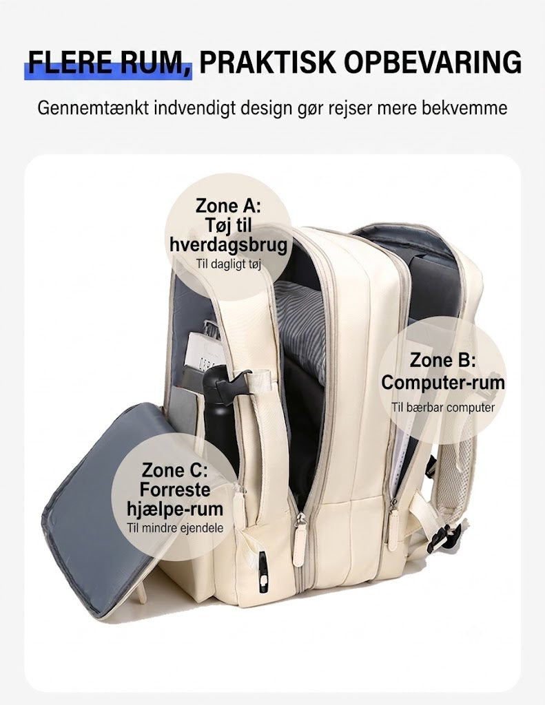 VentoPack™ 24L til 35L Ekspanderbar Rejserygsæk til Damer