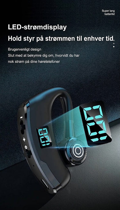 VaraTech™ Trådløse Ear-Hook Bluetooth Hovedtelefoner med LED Digital Display – Ergonomiske Sportshovedtelefoner med Lang Batterilevetid