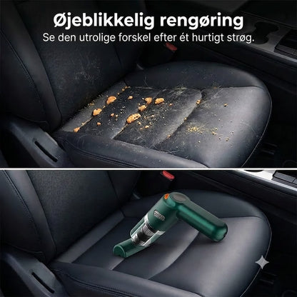 Kraftfuld Ledningsfri Bilstøvsuger | Kompakt & Høj Sugeevne