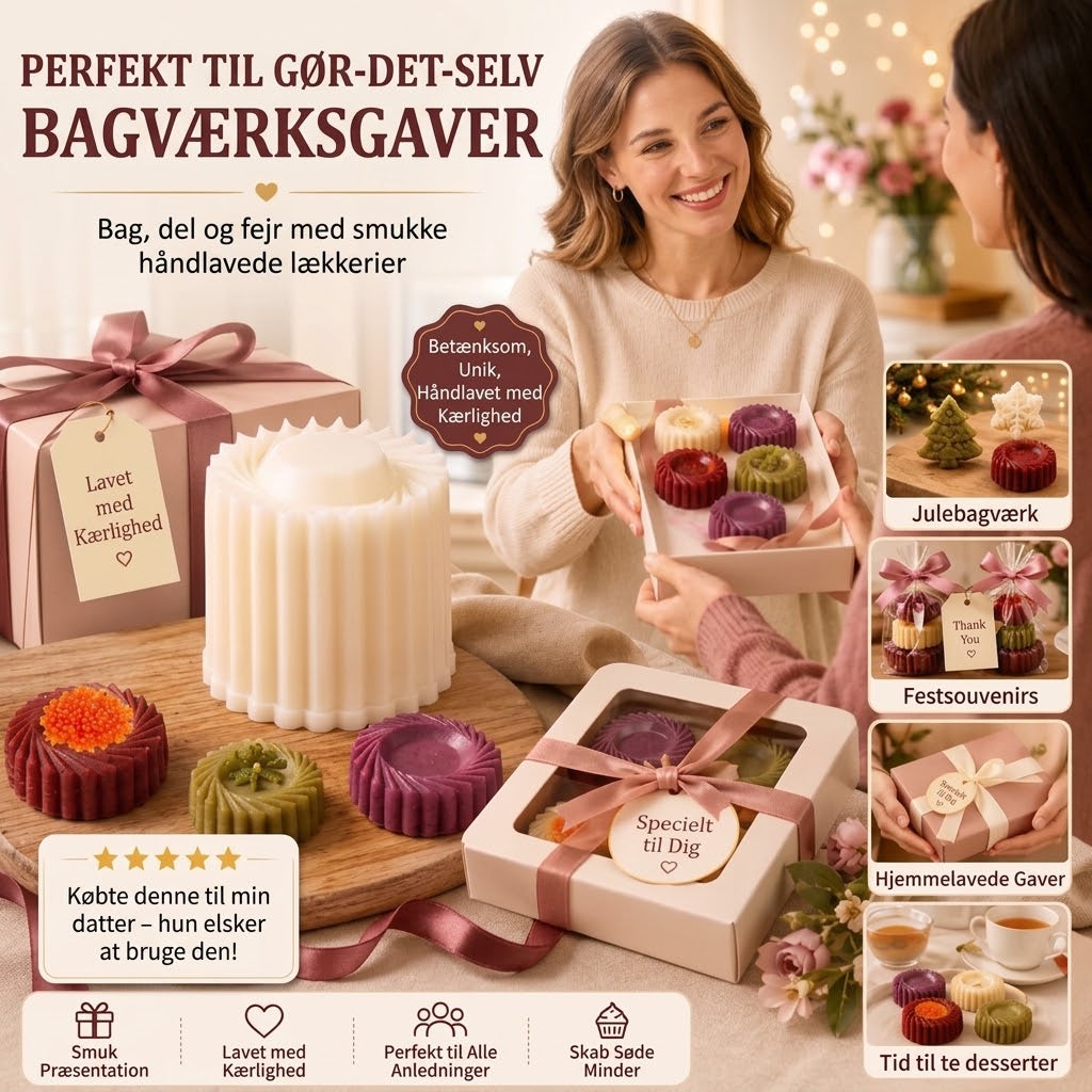 OmniLiving™ Dobbeltsidet Bageform | Til Kreative Kager & Non-Stick Belægning