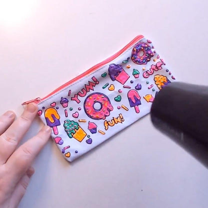 KiddieGlow™ DIY Magiske 3D Popcorn Penne | Kreativt Farvesæt med Popcorn-Effekt til Børn