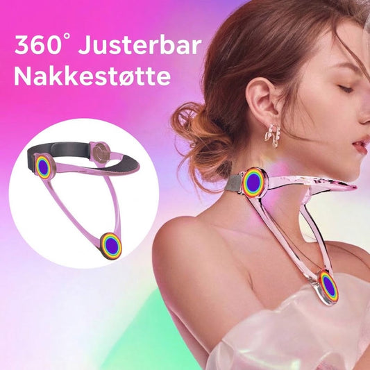 VaraLiving™ 360° Justerbar Nakke- og Halsstøtte – Ergonomisk Holdningskorrigerende Nakkestøtte mod Foroverbøjet Hoved
