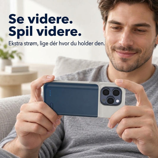 VaraTech™ Battericover til iPhone med 4 LED-Indikatorer – Beskyttende Powerbank Cover til Hverdagsbrug og Rejser
